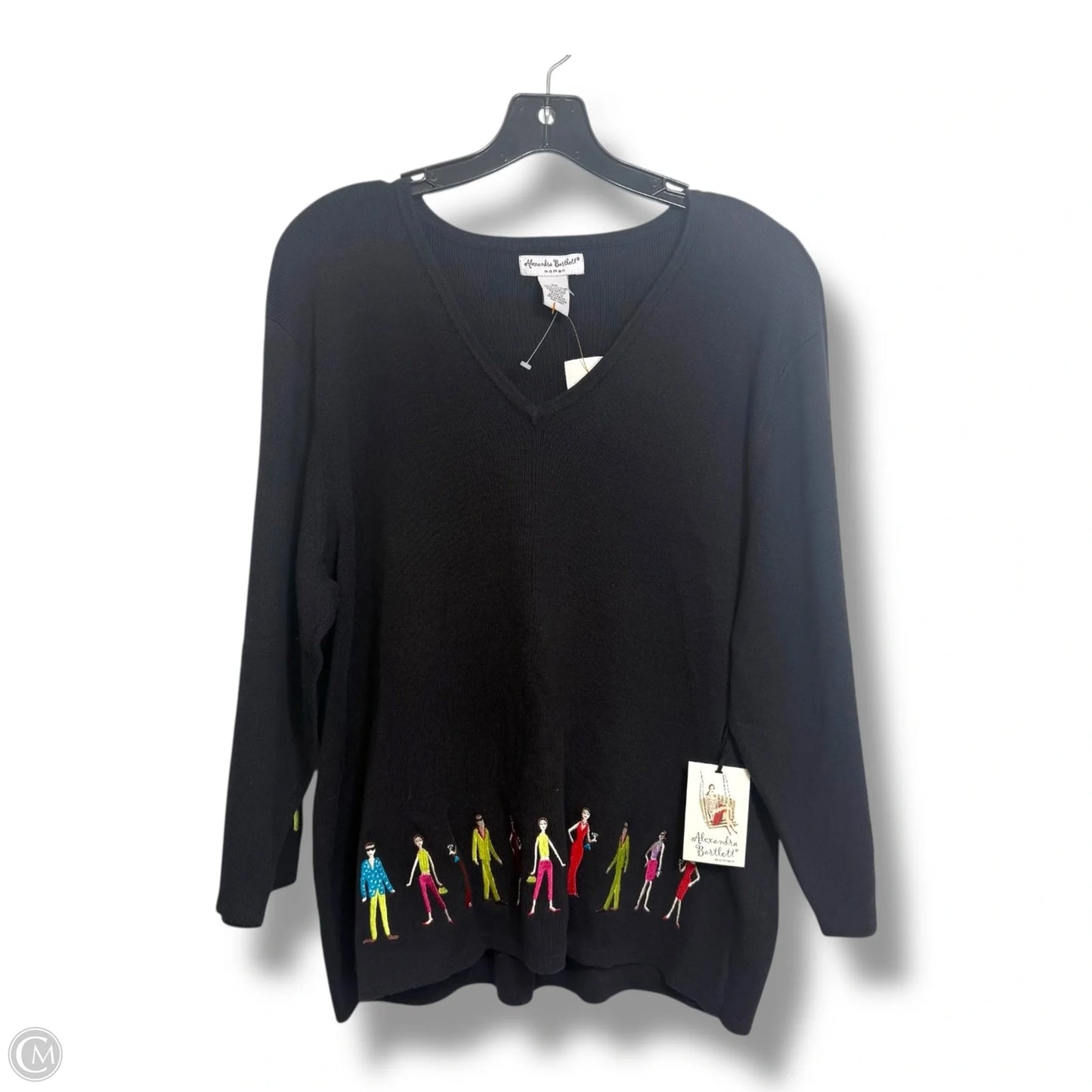 Sweater By Clothes Mentor In Black, Size: 3x