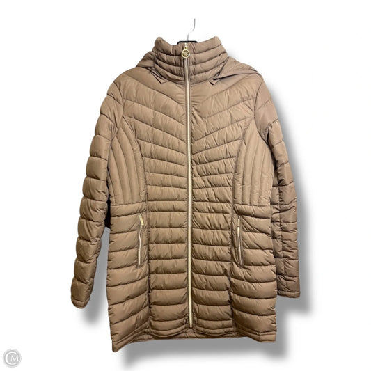 Coat Puffer & Quilted By Michael By Michael Kors In Tan, Size: M