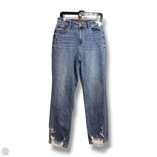 Jeans Straight By Judy Blue In Blue Denim, Size: 10