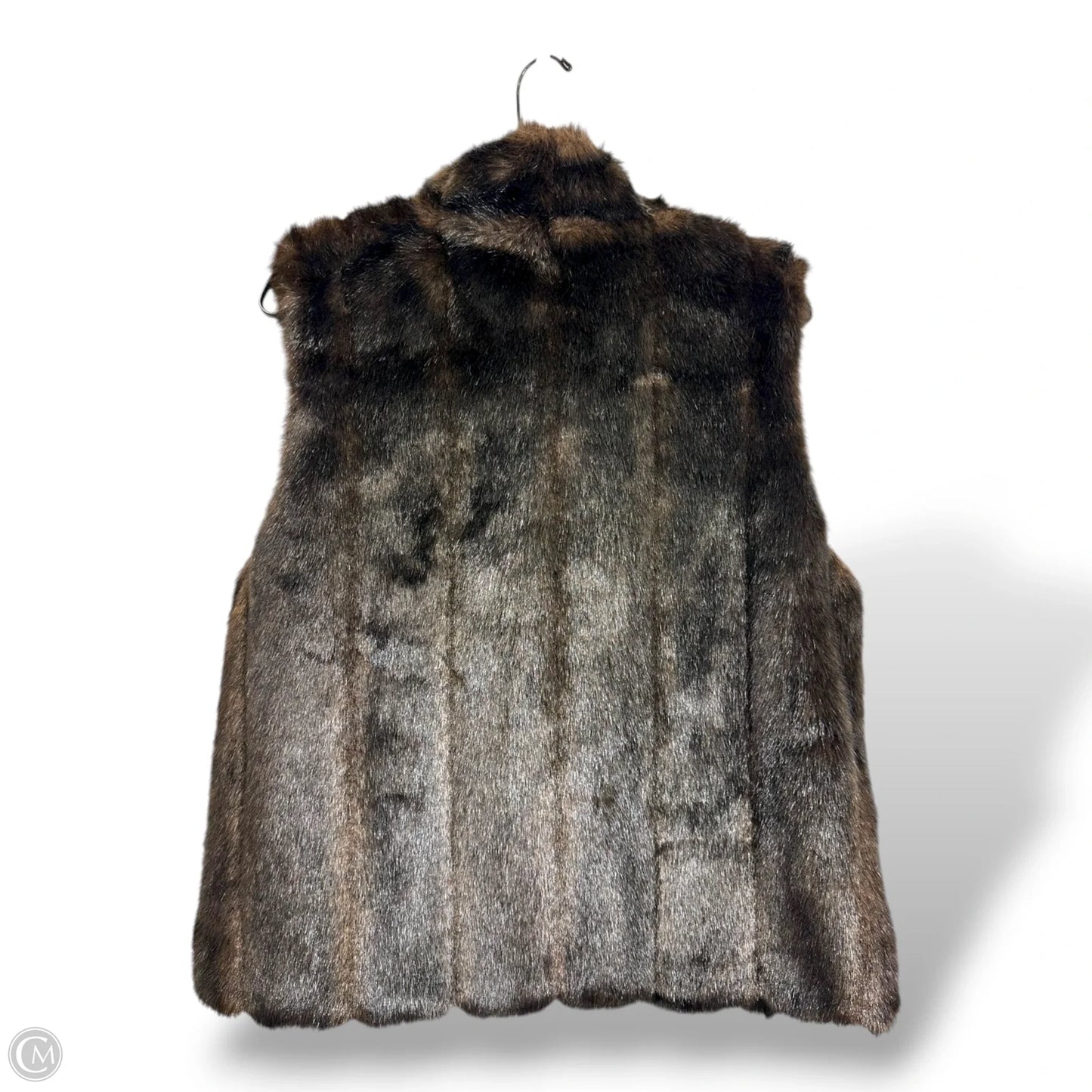 Reversible Vest Faux Fur & Sherpa By Jcp In Brown, Size: M