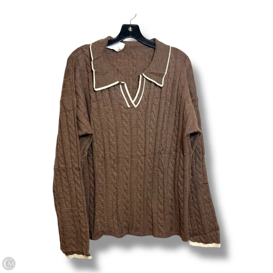 Sweater By Cmf In Brown, Size: Xl