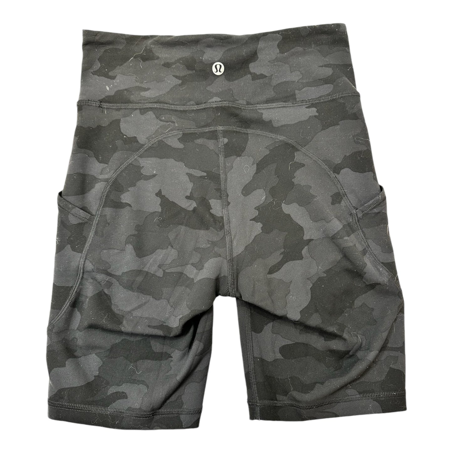 Athletic Bike Shorts By Lululemon In Camoflauge, Size: 4