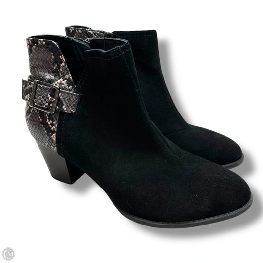 Boots Ankle Heels By Vionic In Black, Size: 10