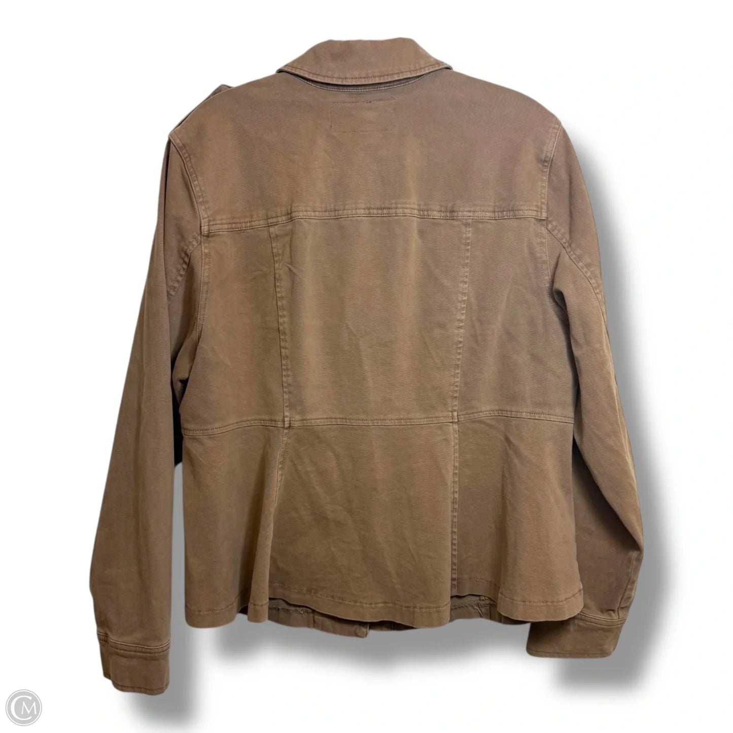 Jacket Denim By Torrid In Brown, Size: L