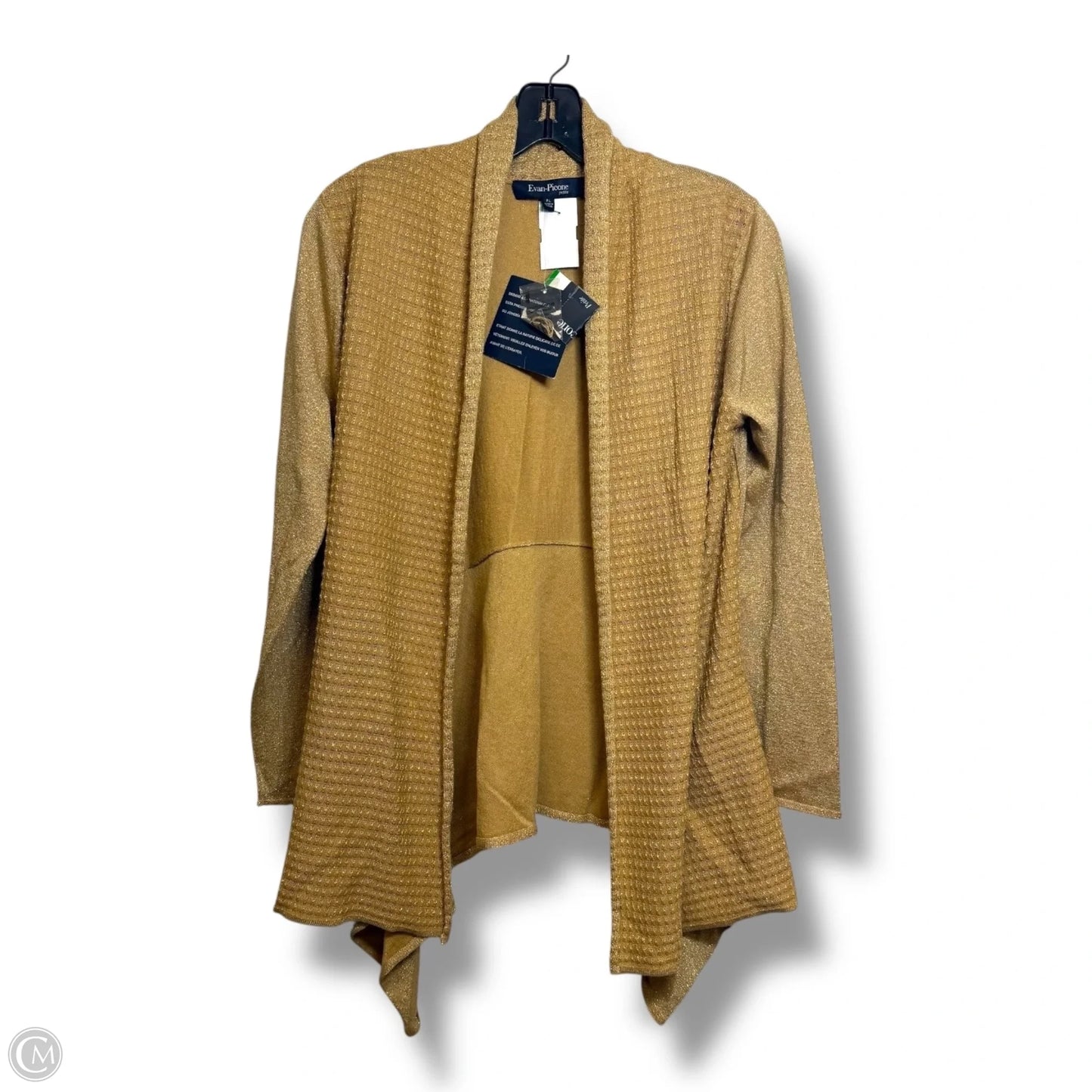 Cardigan By Evan-picone In Gold, Size: Lp