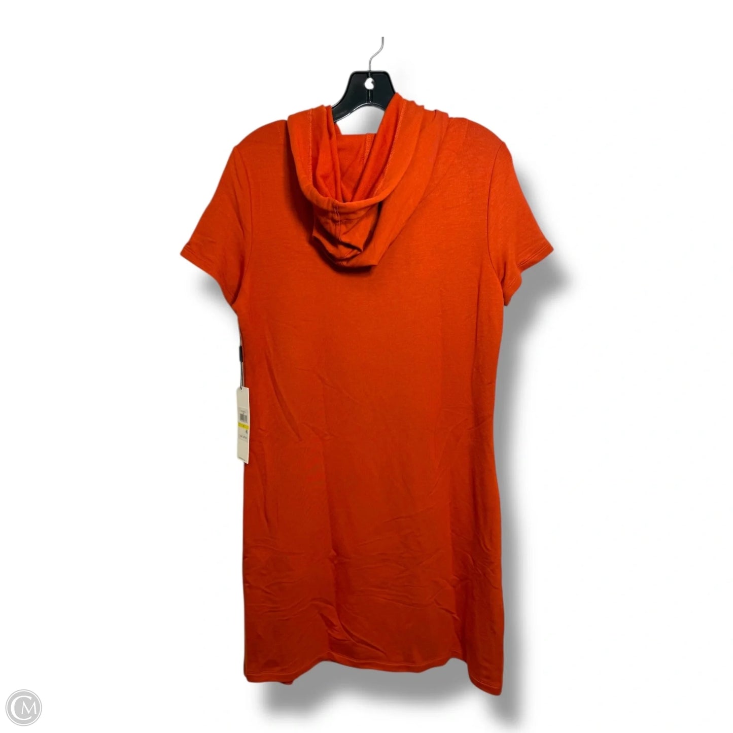 Dress Casual Short By Calvin Klein In Orange, Size: M