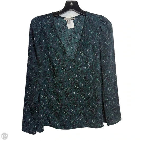 Blouse Long Sleeve By Allison Joy In Multi-colored, Size: Xs