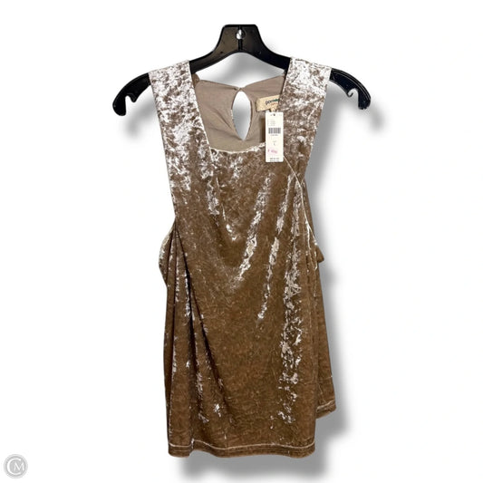 Top Sleeveless By Porridge In Taupe, Size: L
