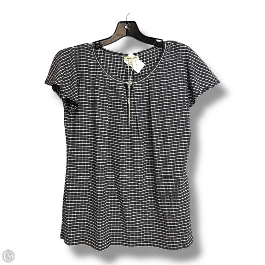 Top Sleeveless By Max Studio In Checkered Pattern, Size: S