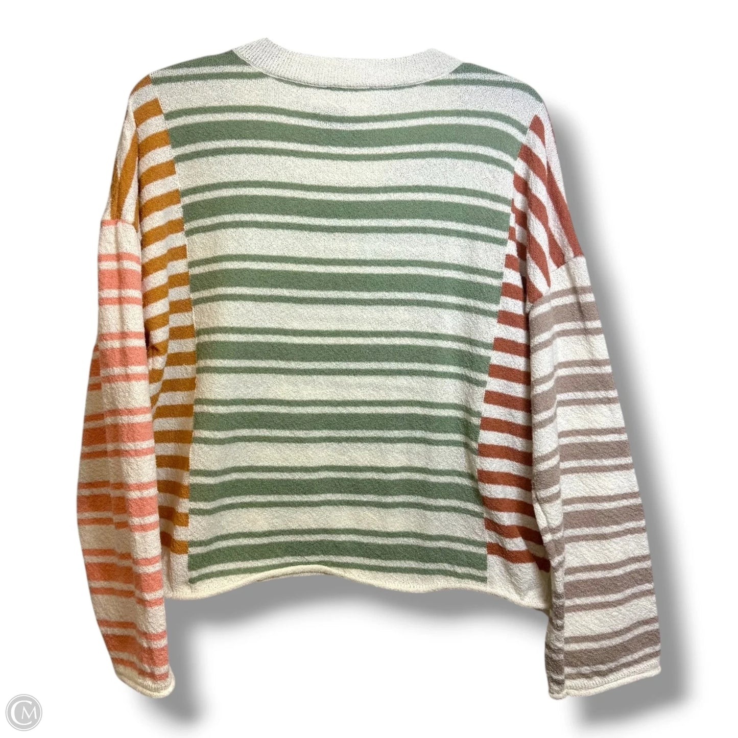 Top Long Sleeve By Loveriche In Striped Pattern, Size: M