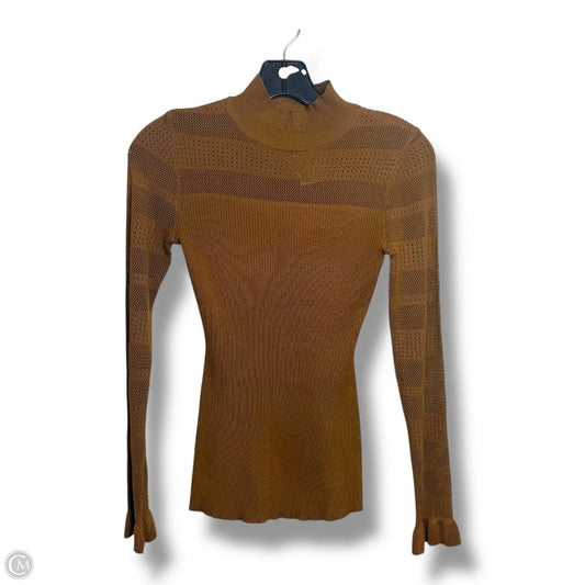 Top Long Sleeve By Clothes Mentor In Brown, Size: S