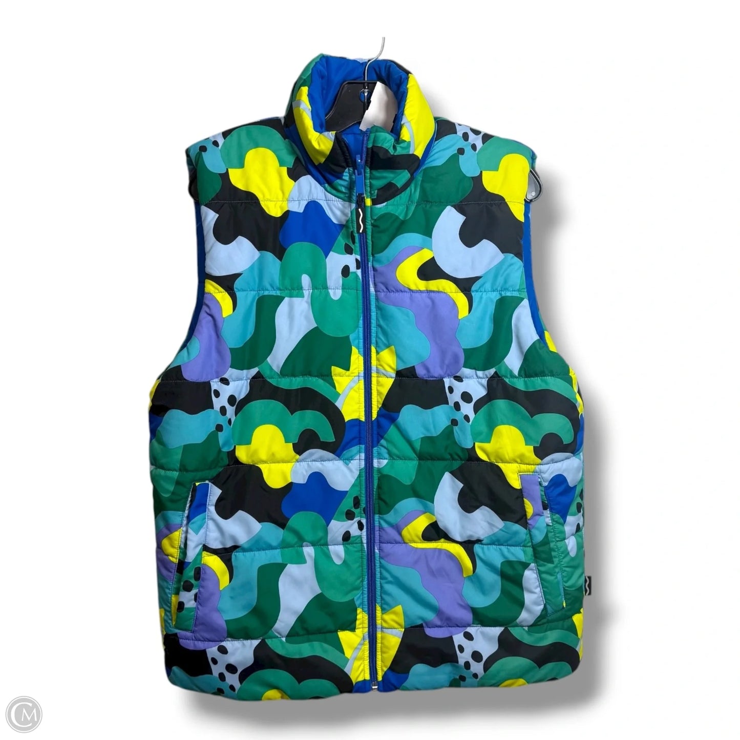 Reversible Vest Puffer & Quilted By Clothes Mentor In Multi-colored, Size: M