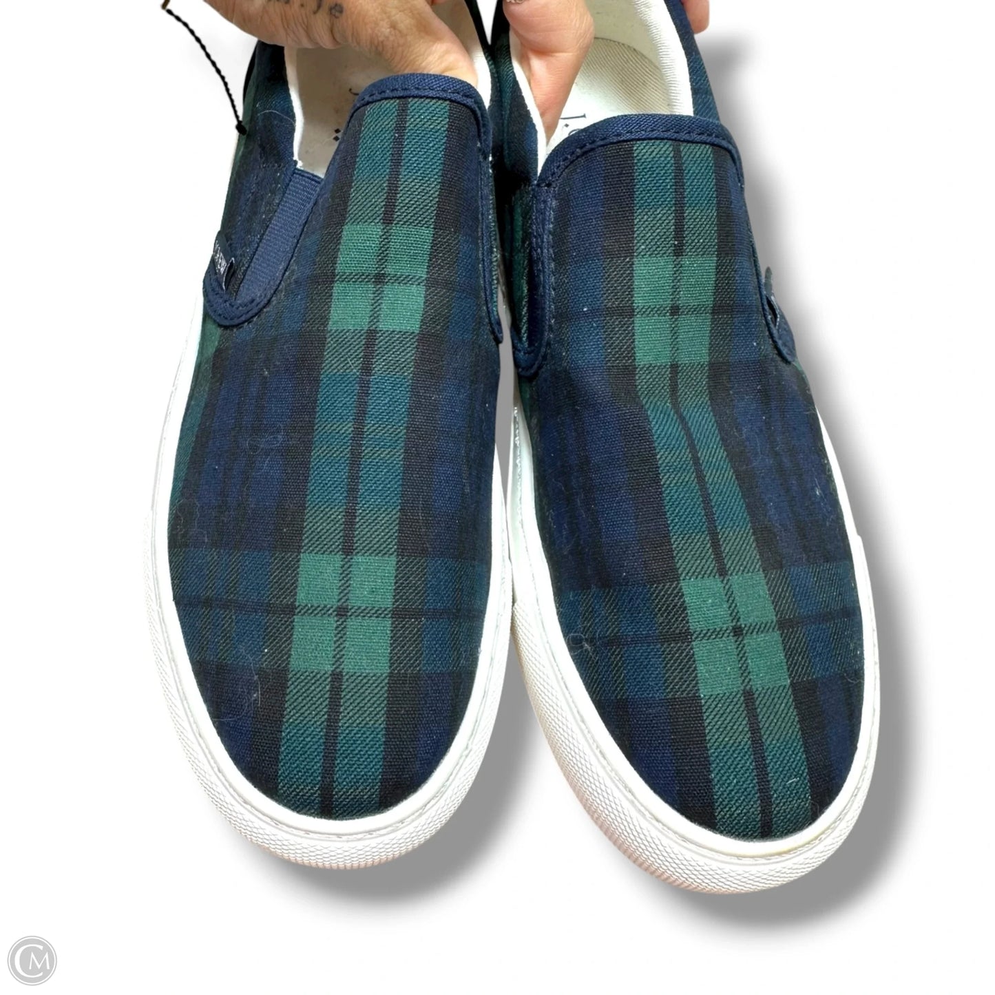 Shoes Sneakers Platform By J. Crew In Plaid Pattern, Size: 7.5