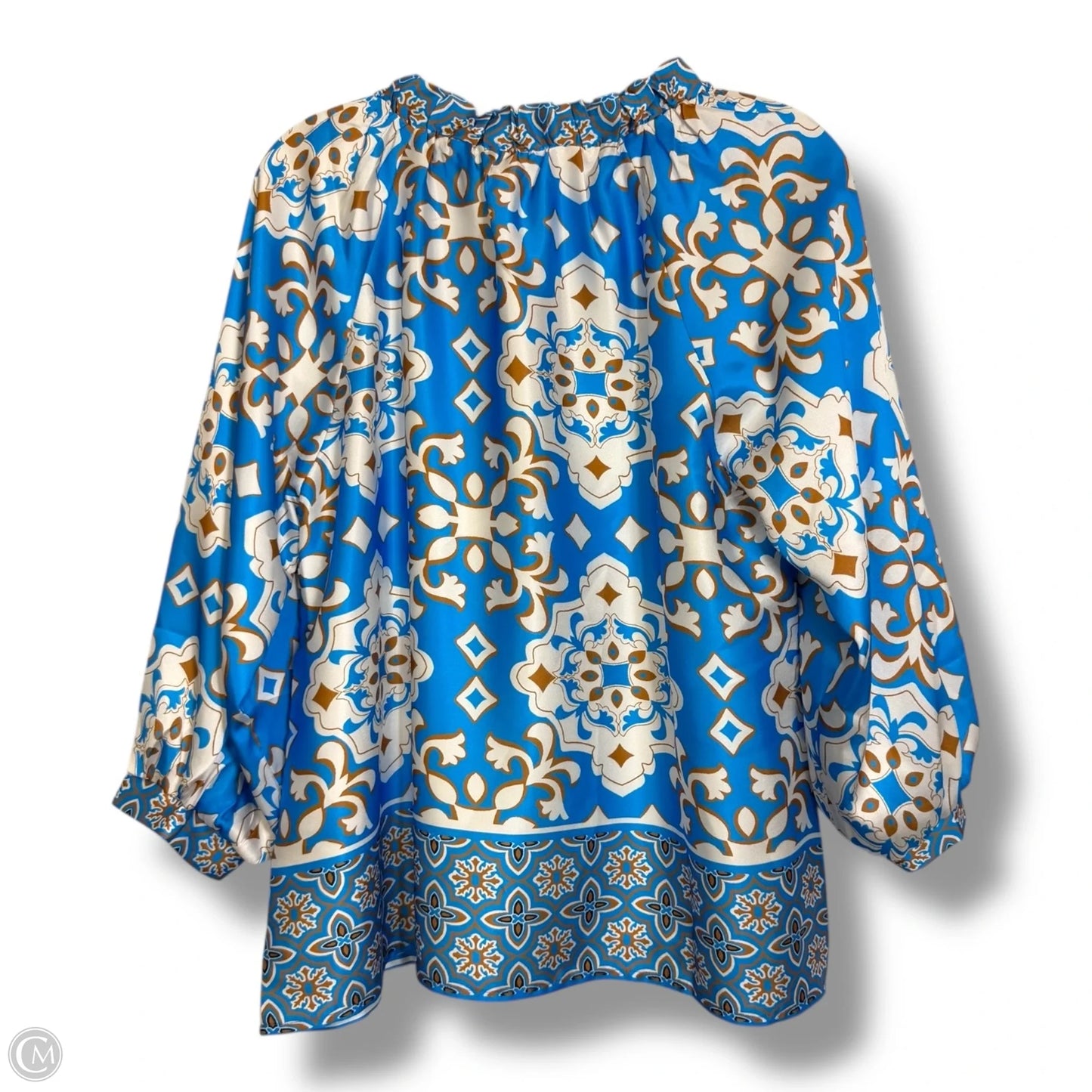 Blouse Long Sleeve By Jade In Multi-colored, Size: M