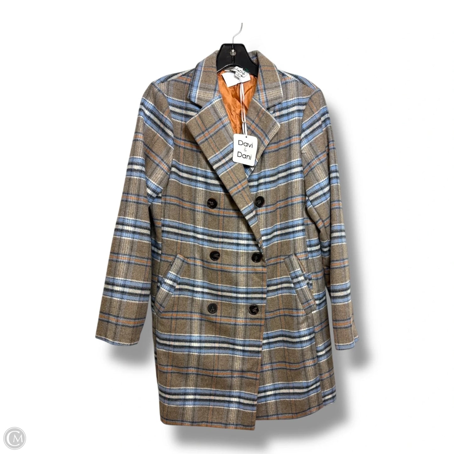 Jacket Shirt By Davi & Dani In Plaid Pattern, Size: S