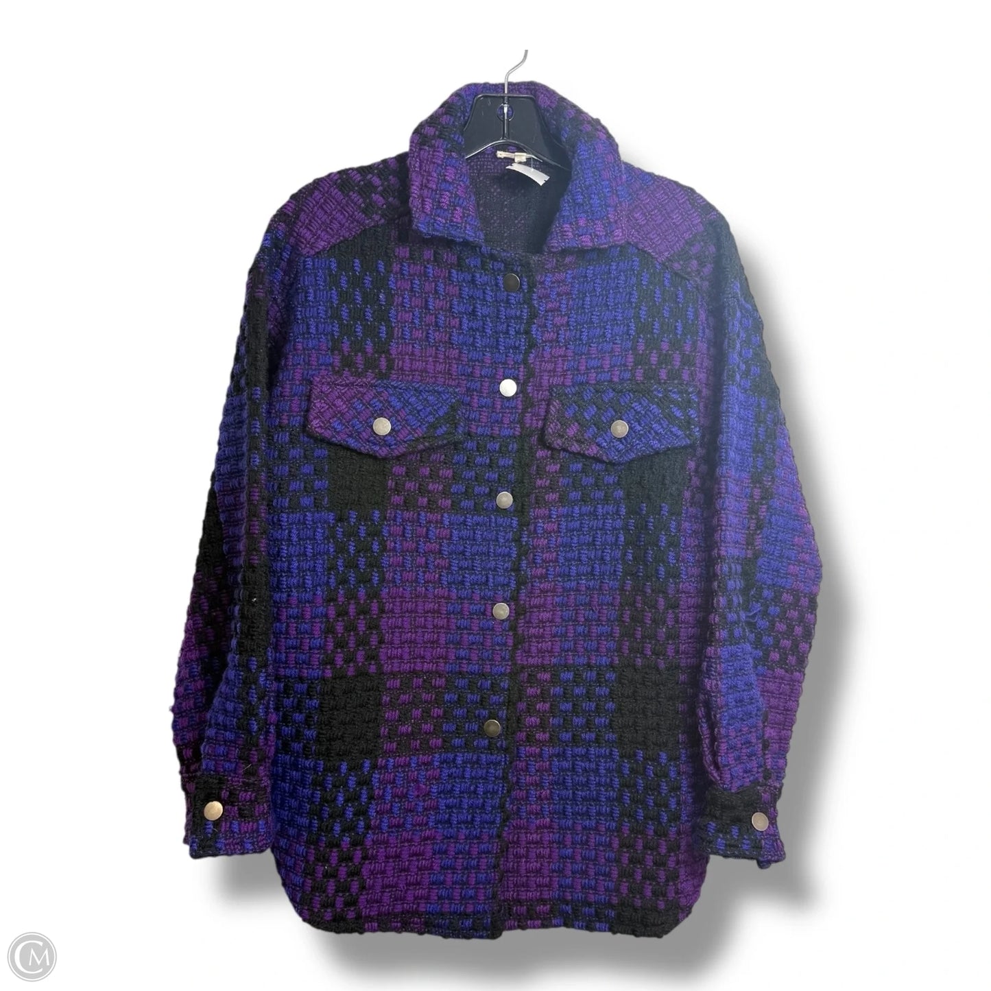 Jacket Shirt By La Miel In Purple, Size: S