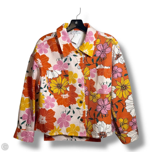 Top Long Sleeve By Emily Wonder In Floral Print, Size: S