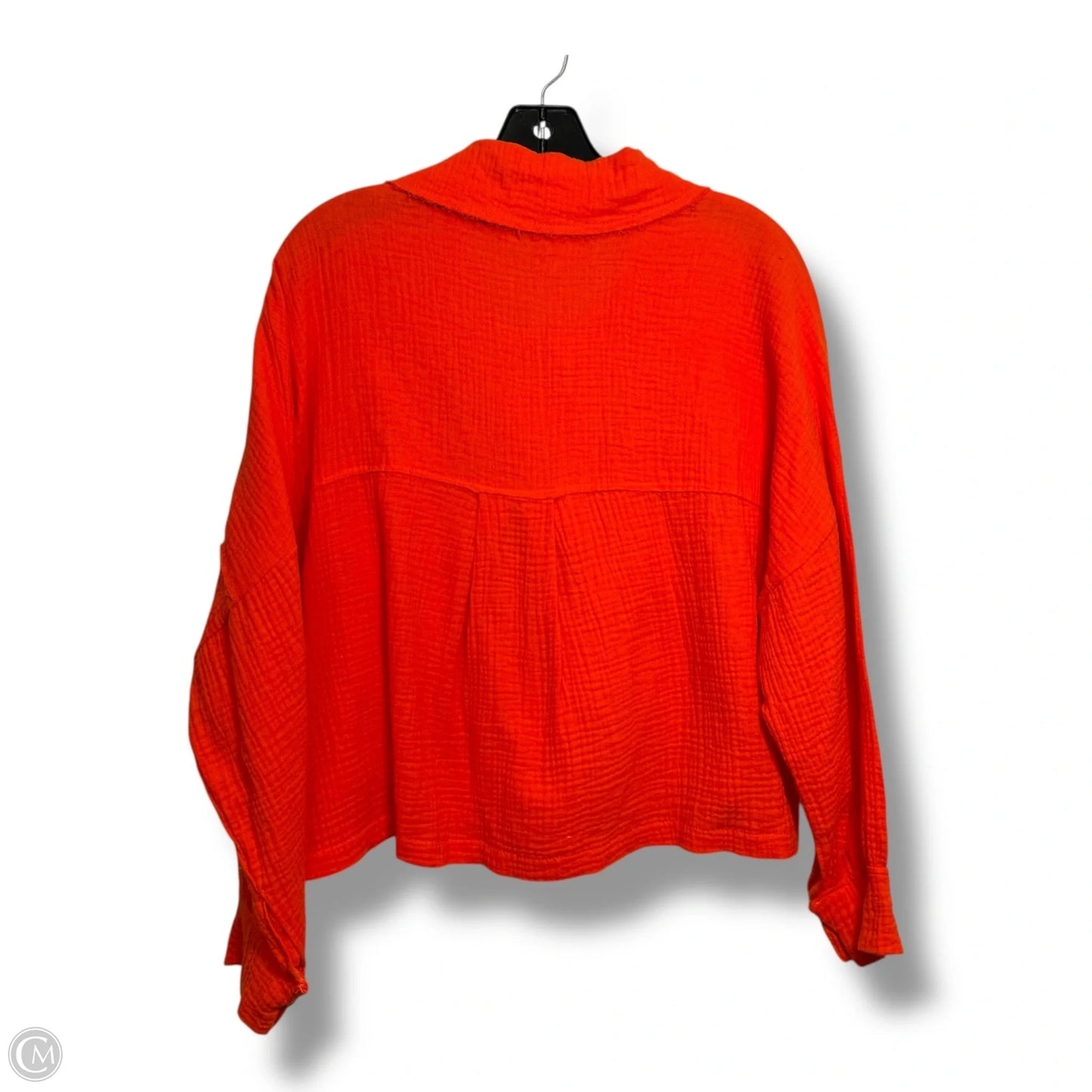 Top Long Sleeve By Bucketlist In Orange, Size: S
