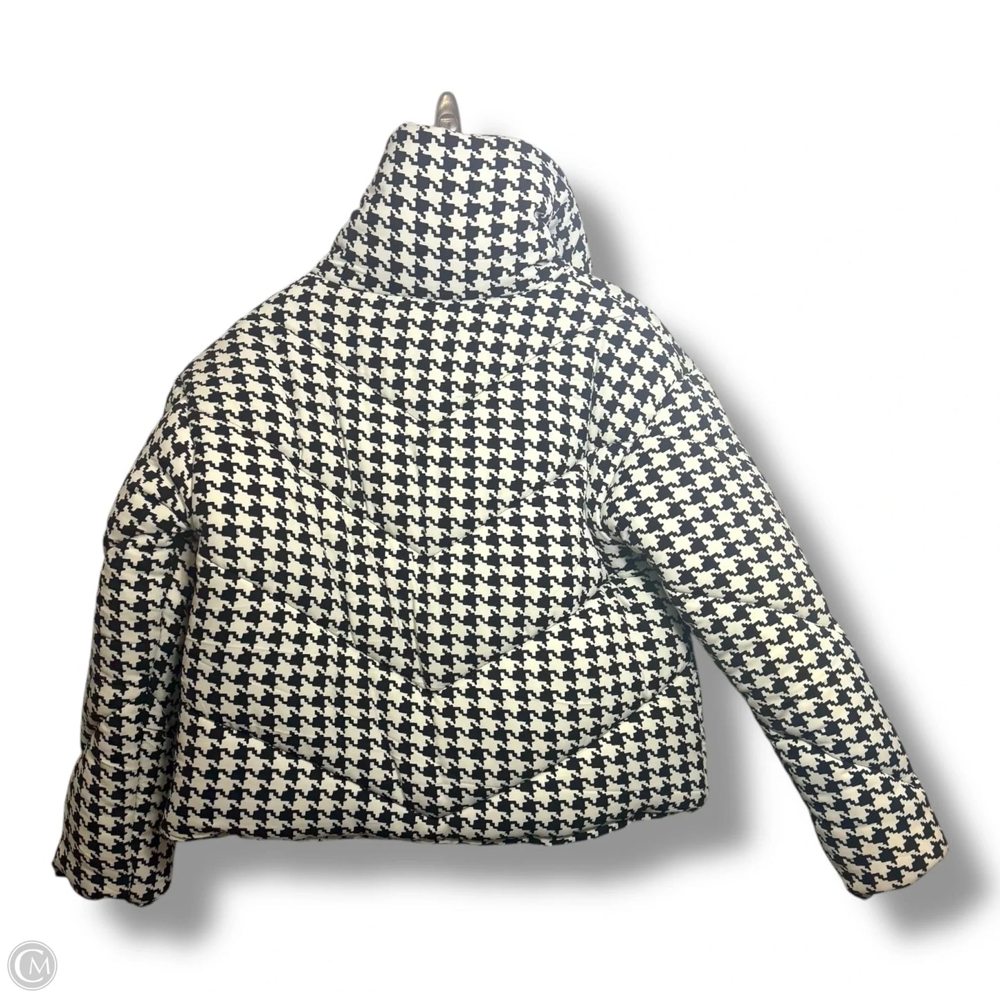 Coat Puffer & Quilted By hers and mine In Black & White, Size: S
