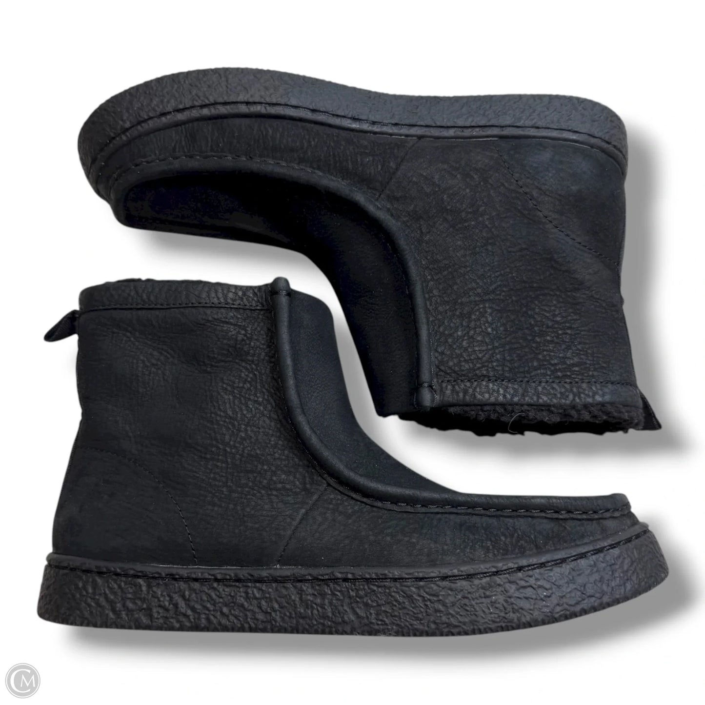 Boots Ankle Flats By Clarks In Black, Size: 9