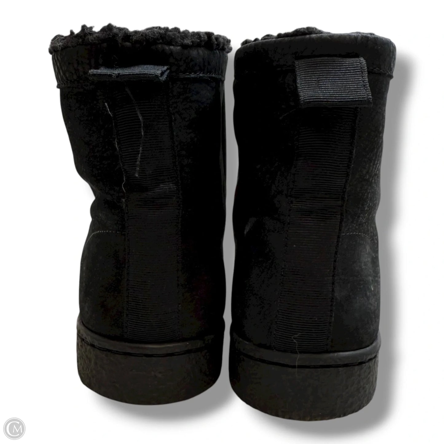 Boots Ankle Flats By Clarks In Black, Size: 9