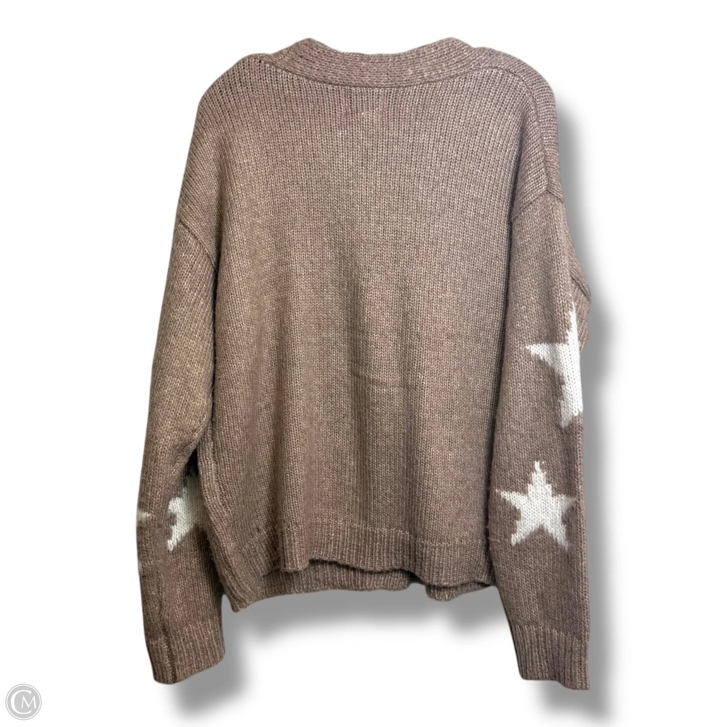 Cardigan By Pink Rose In Brown, Size: M