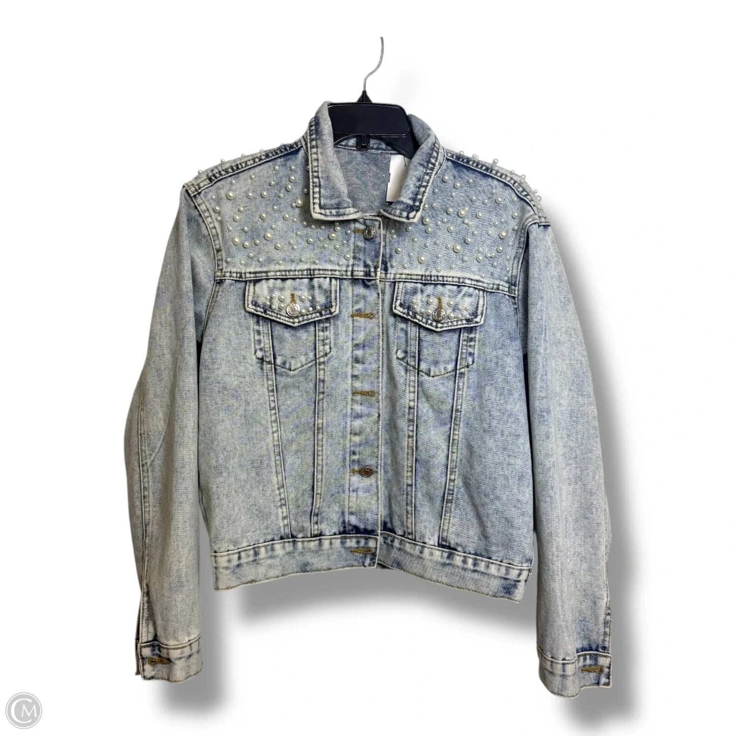 Jacket Denim By Clothes Mentor In Blue Denim, Size: S