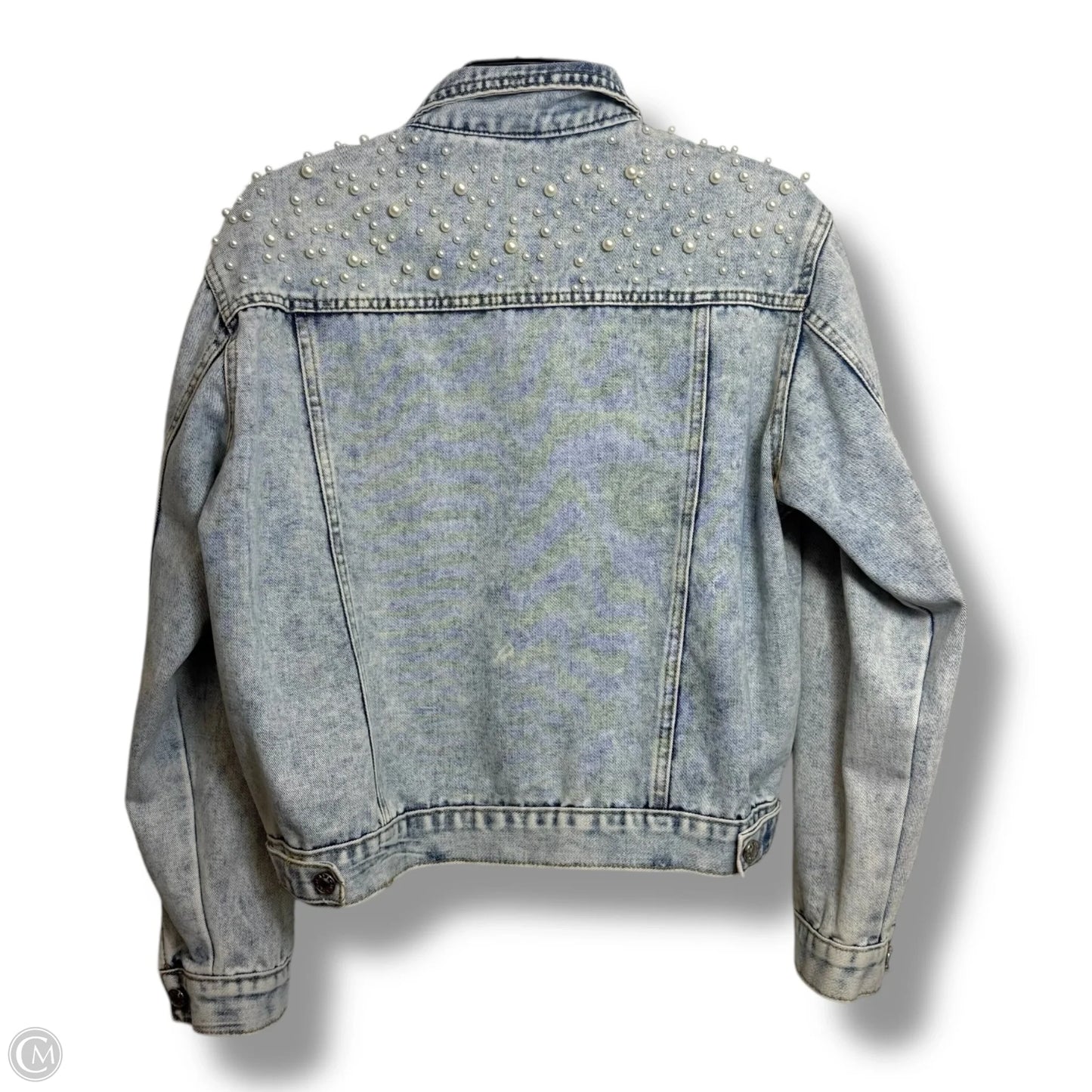 Jacket Denim By Clothes Mentor In Blue Denim, Size: S