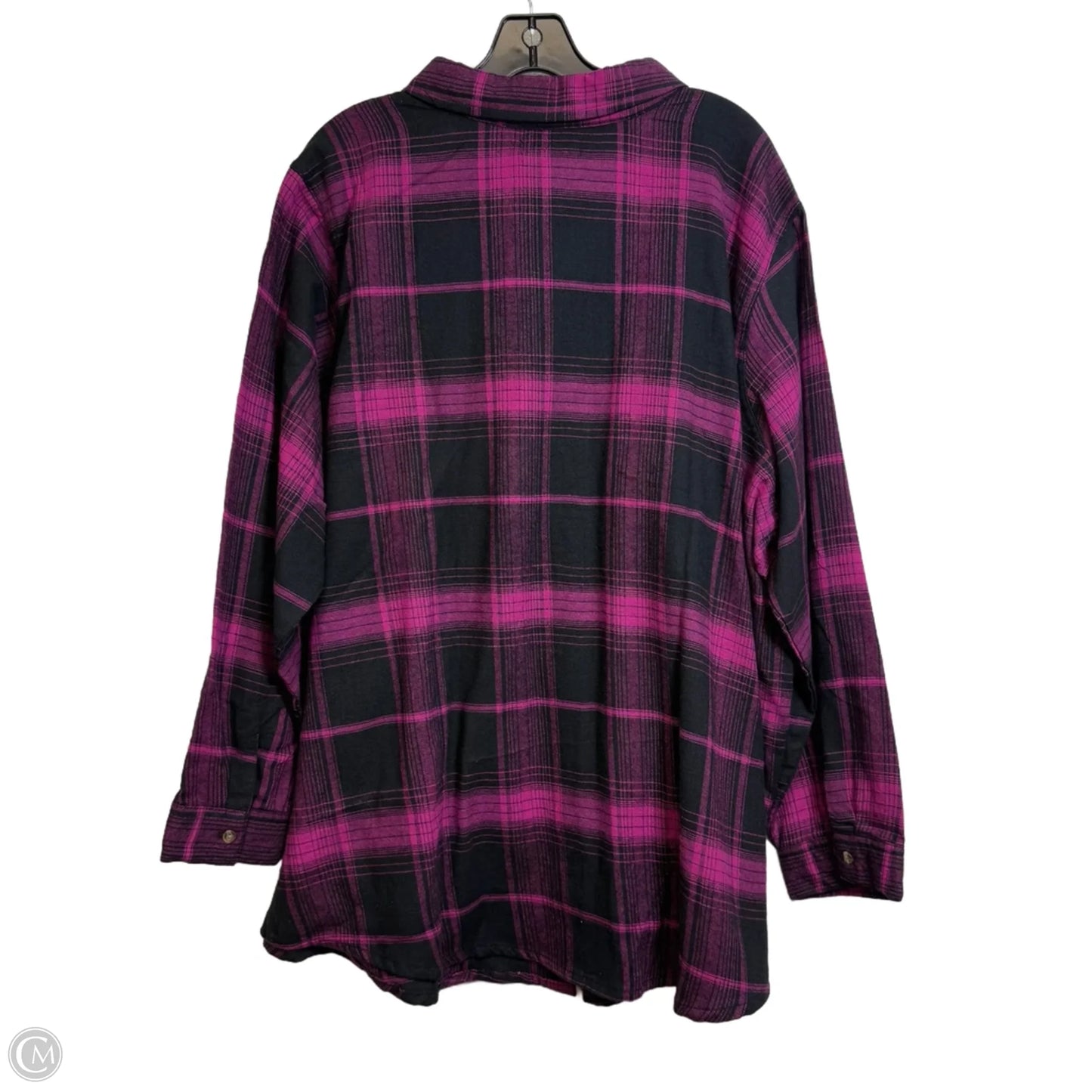 Top Long Sleeve By Woman Within In Purple, Size: 2x