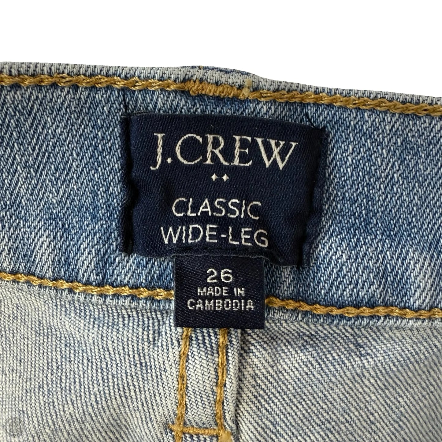 Jeans Wide Leg By J. Crew In Blue Denim, Size: 2
