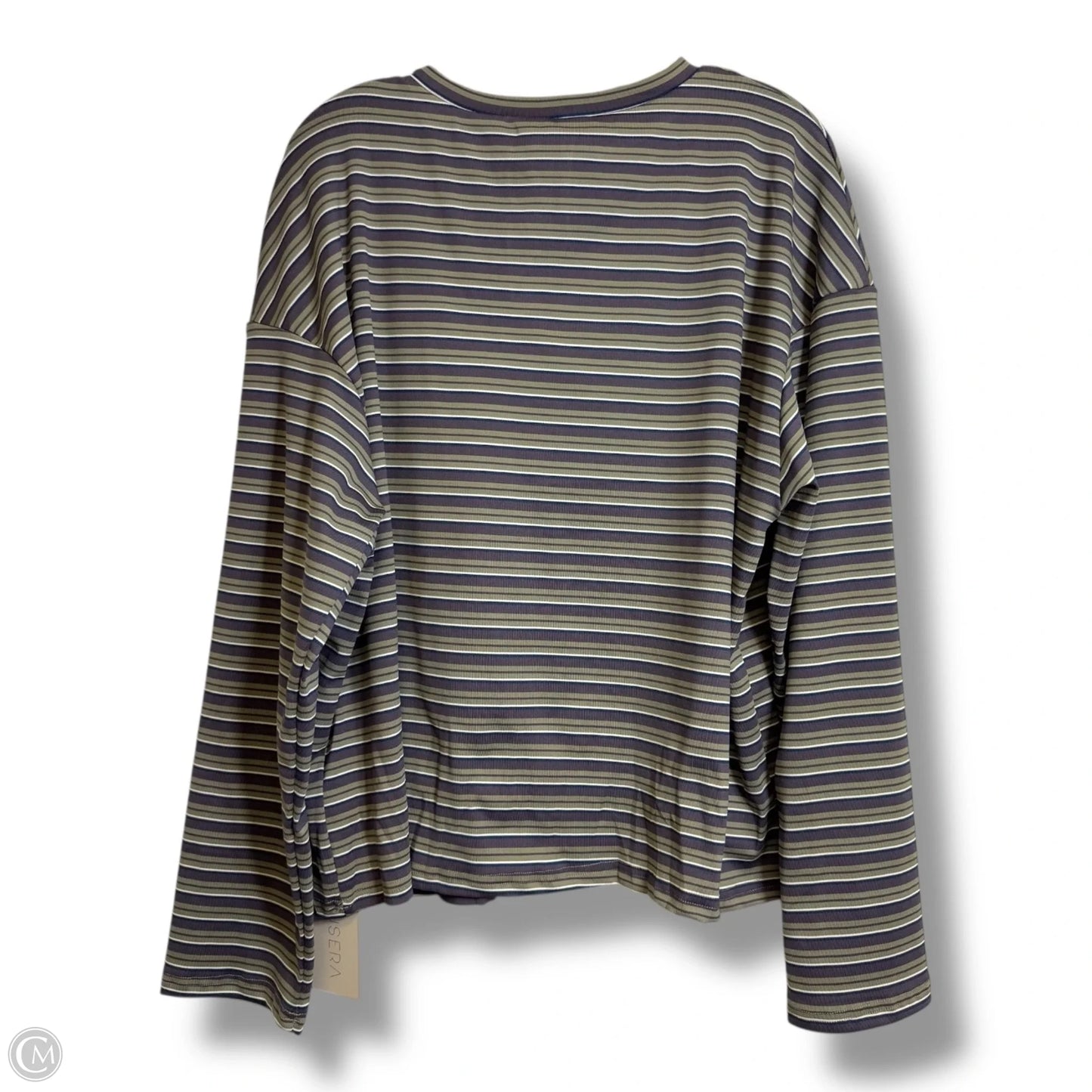 Top Long Sleeve By Clothes Mentor In Striped Pattern, Size: L