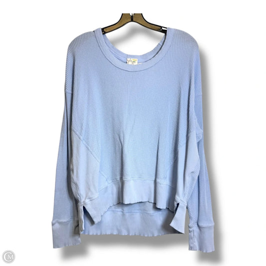 Top Long Sleeve By Offline By Aerie In Blue, Size: M