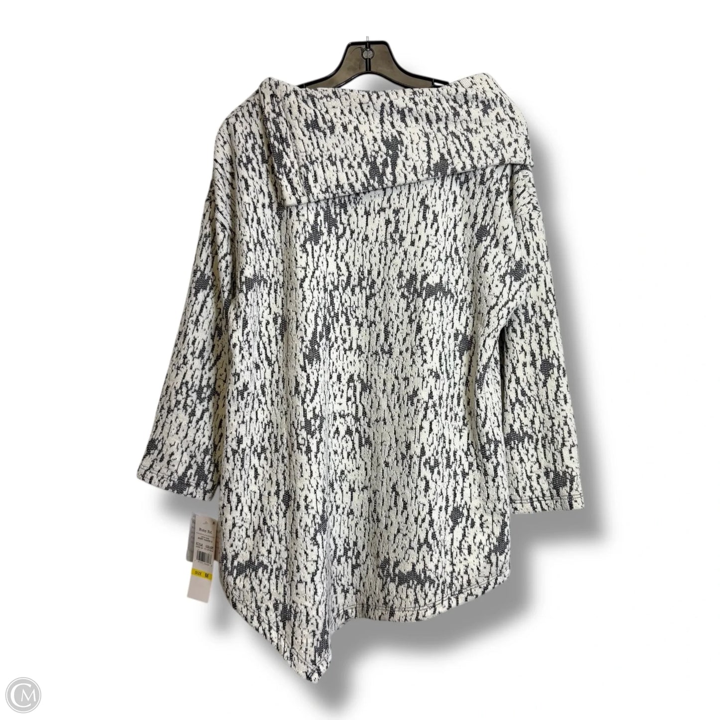 Sweater By Ruby Rd In Black & White, Size: M