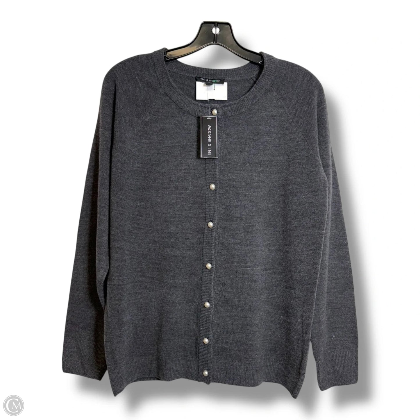 Cardigan By Clothes Mentor In Grey, Size: M