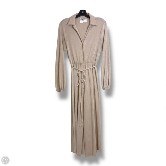 Dress Casual Maxi By Hyfve In Taupe, Size: S