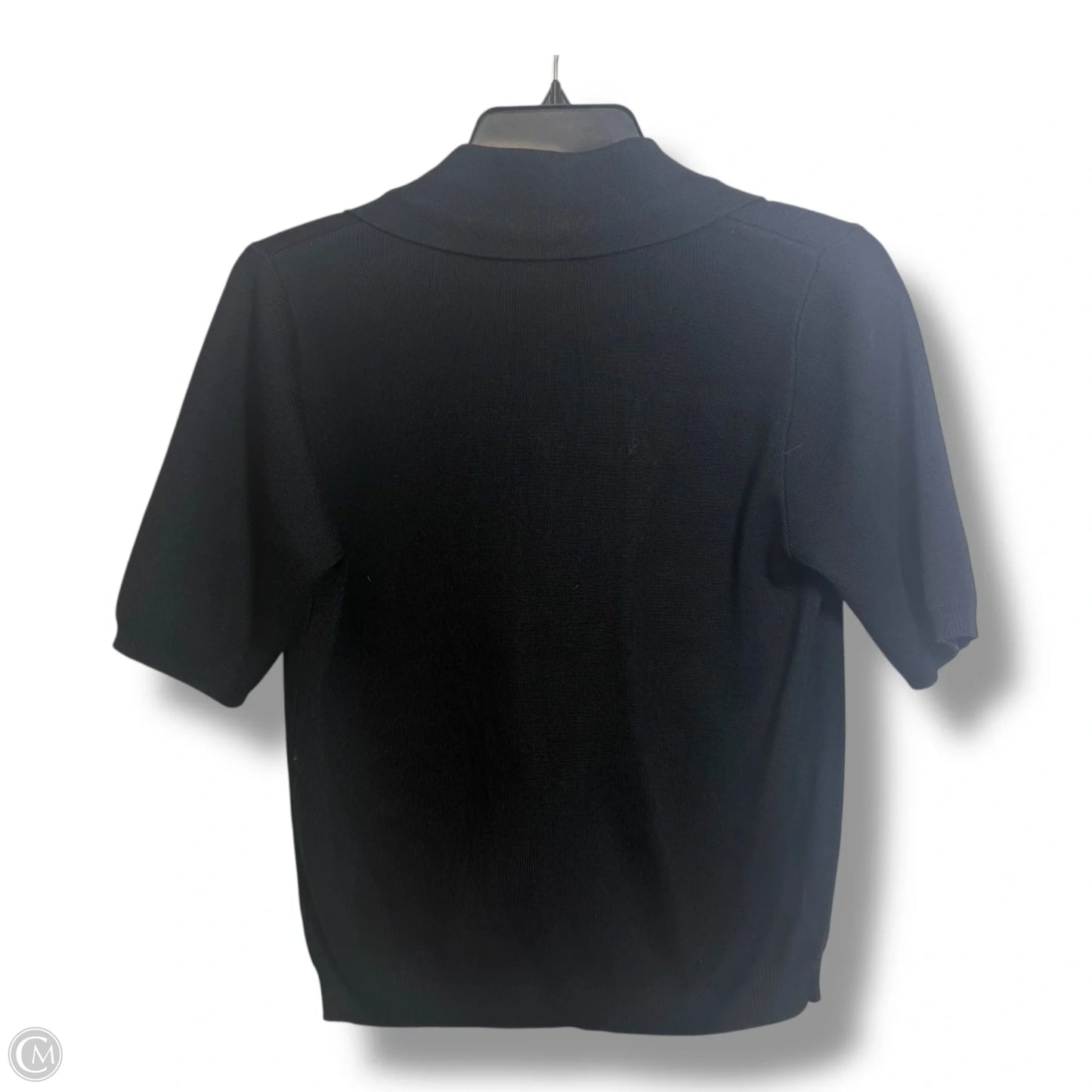 Sweater Short Sleeve By Skies Are Blue In Black, Size: S