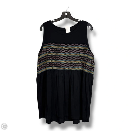 Top Sleeveless By Torrid In Black, Size: 2x