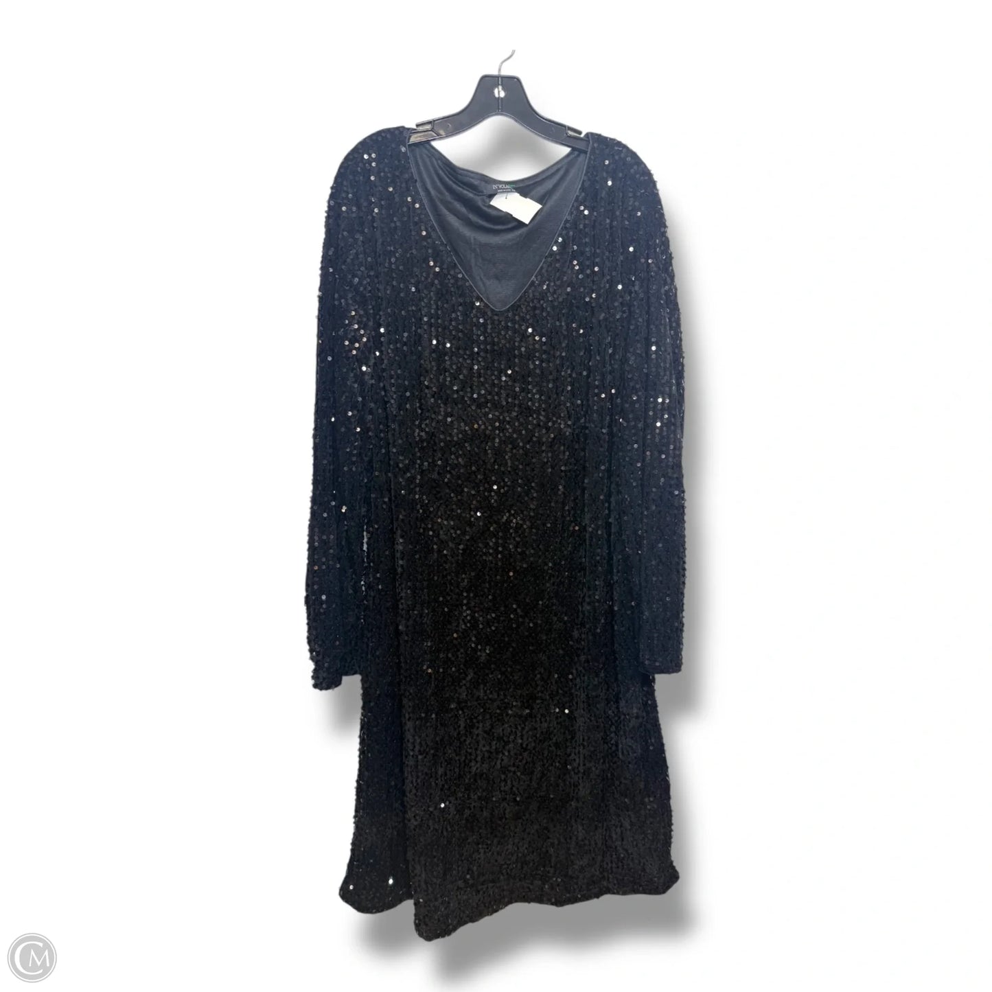 Dress Party Midi By Clothes Mentor In Black, Size: 5x