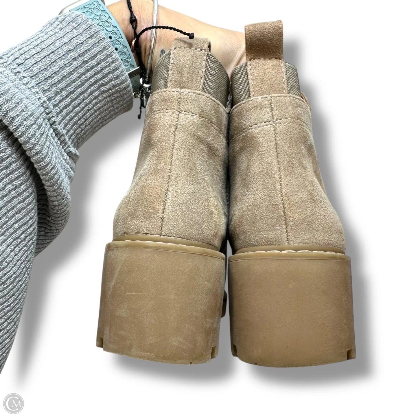 Boots Ankle Heels By White Mountain In Taupe, Size: 9