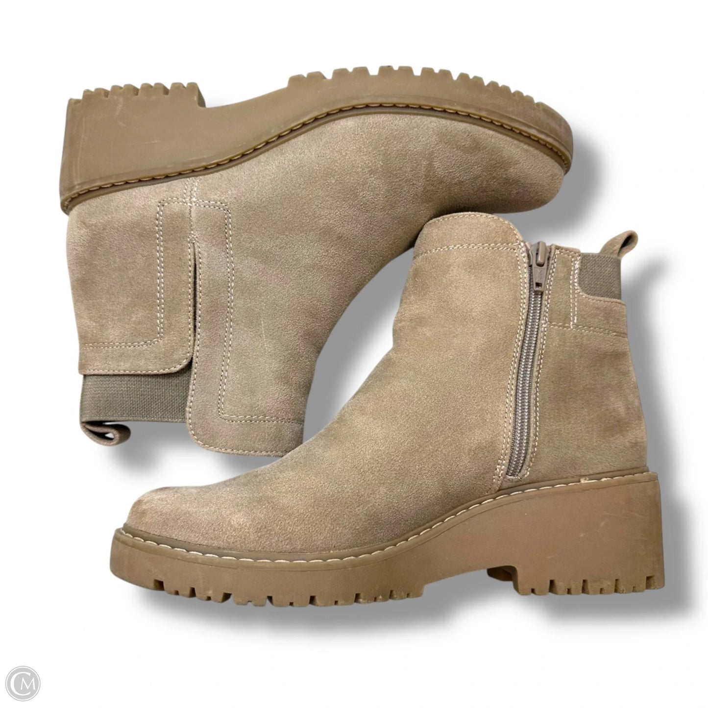 Boots Ankle Heels By White Mountain In Taupe, Size: 9