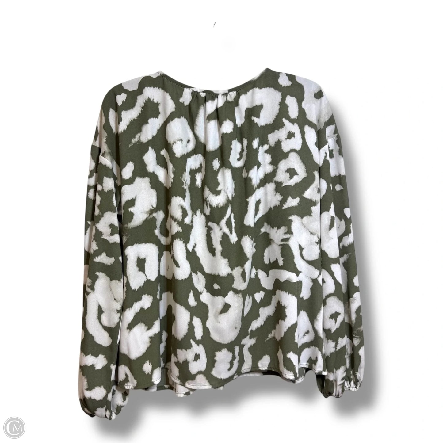 Top Long Sleeve By Elizabeth And James In Animal Print, Size: L