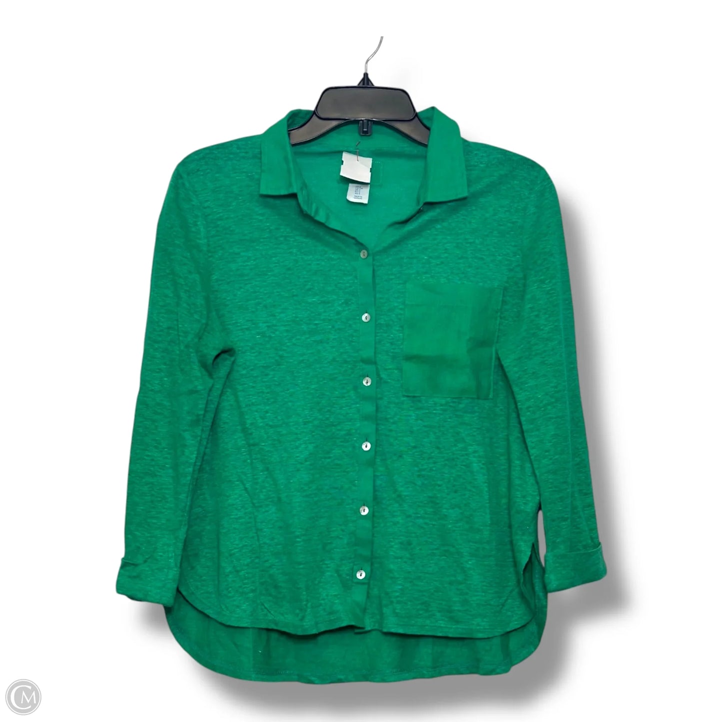 Top Long Sleeve By Clothes Mentor In Green, Size: S