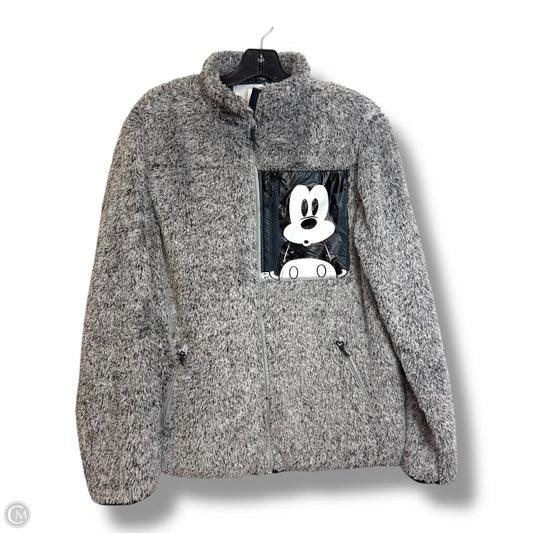 Jacket Fleece By Disney Store In Grey, Size: S