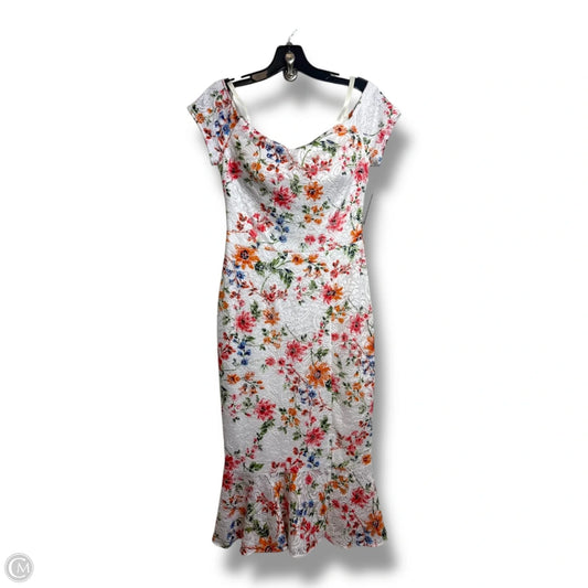 Dress Party Long By Guess In White, Size: 4