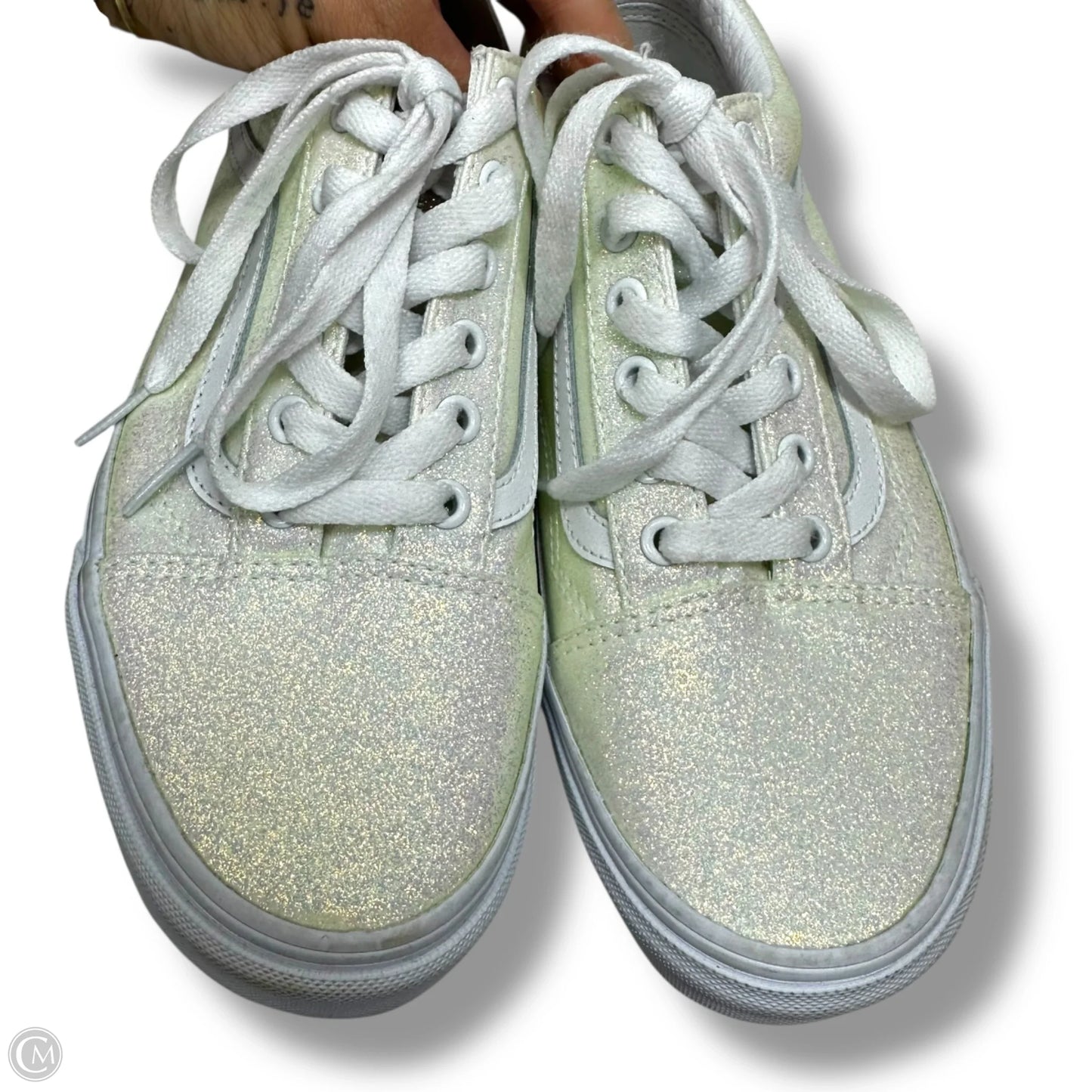 Shoes Sneakers By Vans In White, Size: 7.5