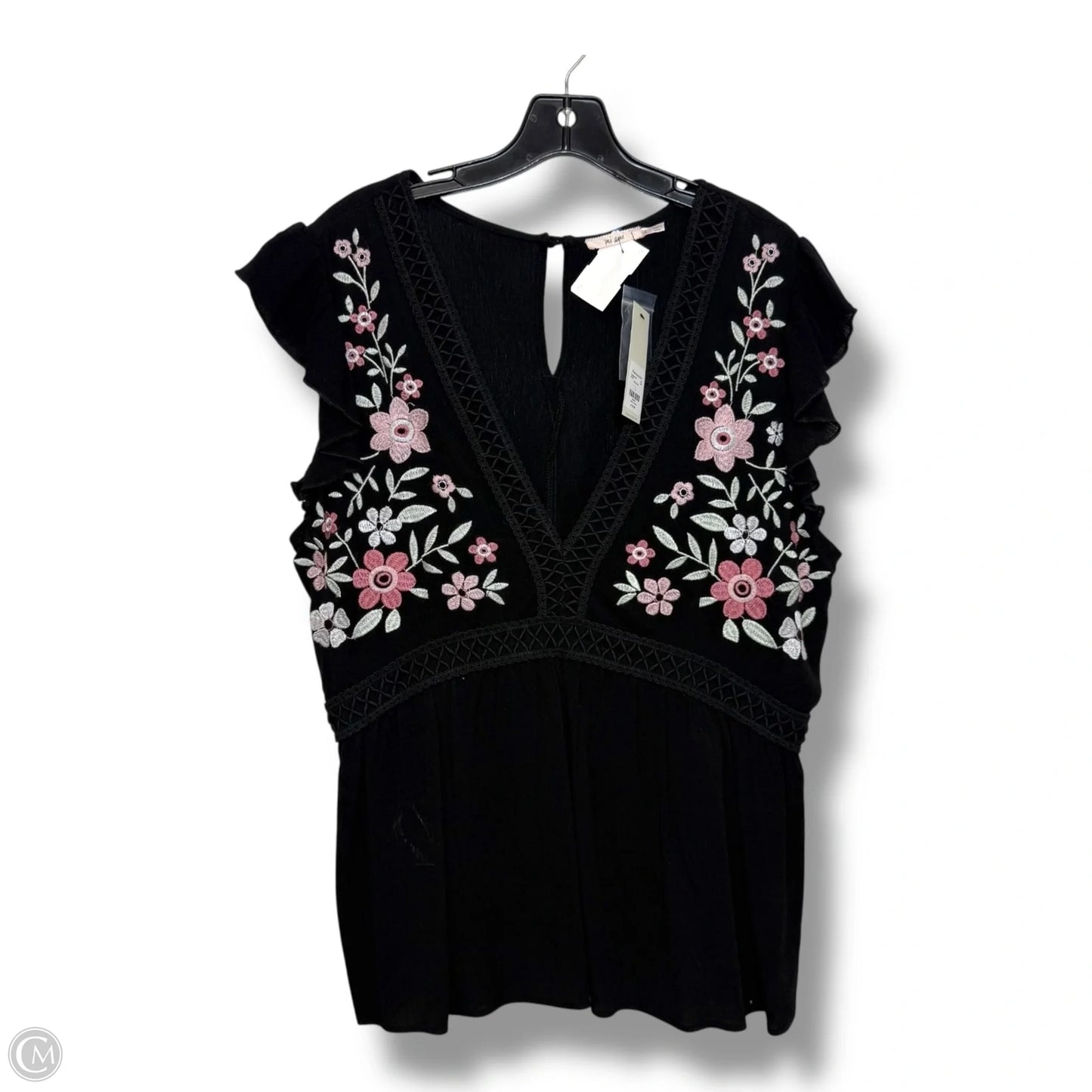 Top Sleeveless Basic By Miami In Black, Size: L