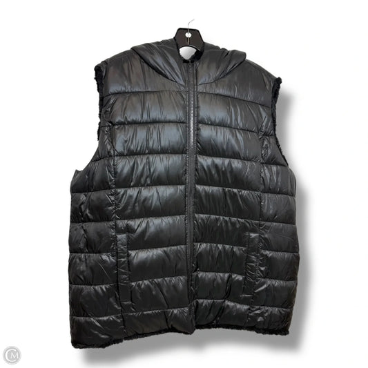 REVERSIBLE Vest Puffer & Quilted By New York And Co In Black, Size: Xxl