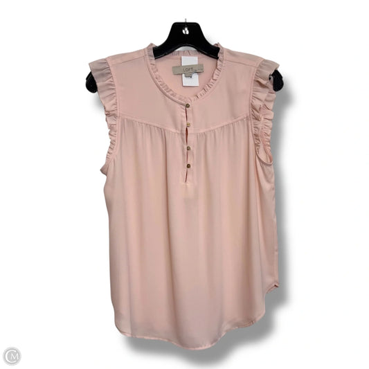 Top Sleeveless Basic By Loft In Pink, Size: M