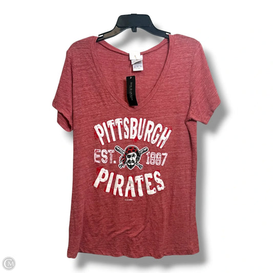 Pittsburgh Pirates Top Short Sleeve Basic By Clothes Mentor In Red, Size: Xl