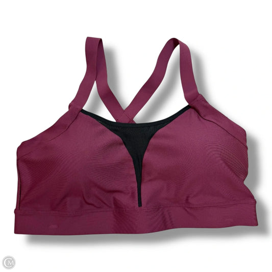 Athletic Bra By Under Armour In Maroon, Size: Xl